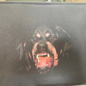 Black Coated Rottweiler Givenchy Clutch